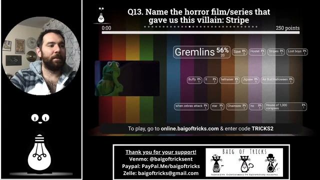 Baig Of Tricks General Knowledge Trivia 10/28/20