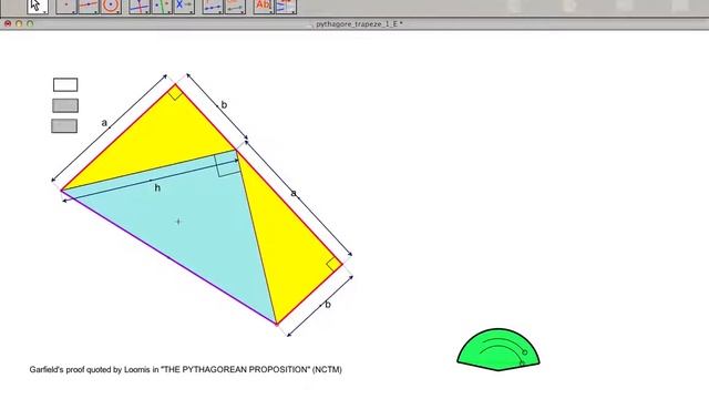 Proof of the Pythagora’s theorem by Garfield смотреть онлайн