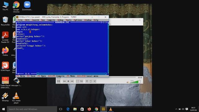 penghitungan volume kubus pada turbo pascal 7 смотреть онлайн