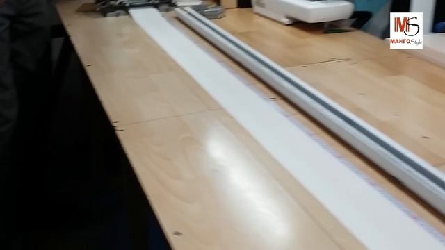 Нарезка ткани для вертикальных жалюзи смотреть онлайн