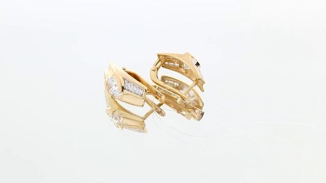 Золотые серьги Александра с Swarovski кл3275а-62ск смотреть онлайн