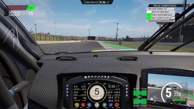ACC | LEARNING MISANO WORLD CIRCUIT | 2019 ASTON MARTIN V8 VANTAGE GT3 | PS4 LIVE! смотреть онлайн