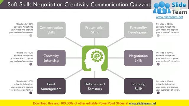 Soft Skills PPT Infographics Background Designs Ability To Work In A Team смотреть онлайн