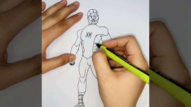 How to Draw Spider Man Step by Step (Easiest way to draw and colour) смотреть онлайн