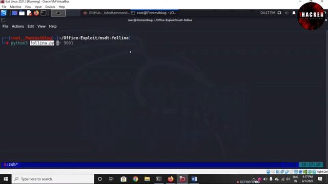 Follina - Microsoft 0-Day vulnerability RCE CVE-2022-30190 Explain [Hindi] | Create Back Door смотреть онлайн