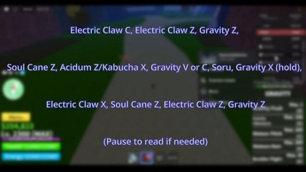 Gravity Combo | Blox Fruits | Update 17.2