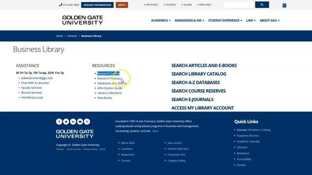 GGU Business Library Homepage смотреть онлайн