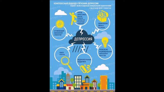 Коротко о депрессии и лечении - Инфо  слайдшоу о депрессии