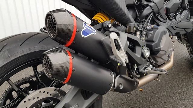 Ducati Monster 937 / 950 / 2021 Full Exhaust Termignoni NO DB Killers !!! смотреть онлайн