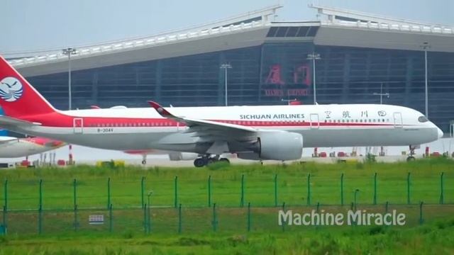Sichuan Airlines(B-304V) Airbus A350-941 Takes Off From Xiamen Airport(XMN)