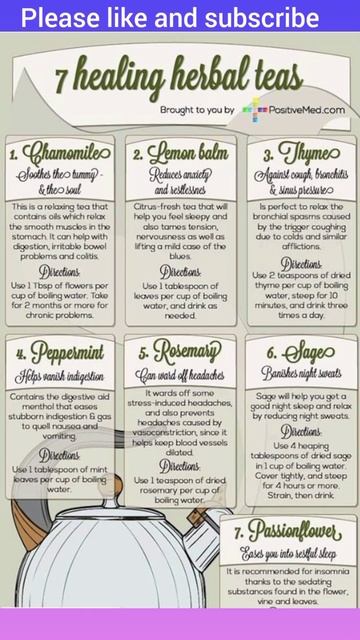 7 Healing Herbal Tea 🍵🍵🍵!#youtubeshorts#shorts #ytshorts