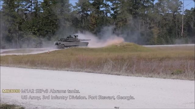 U.S. Army. Powerful new M1A2 SEPv3 Abrams tanks perform live firing. смотреть онлайн