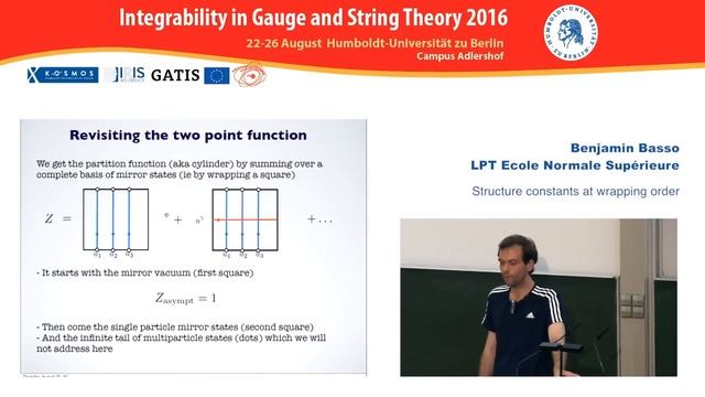 Benjamin Basso - Structure constants at wrapping order смотреть онлайн