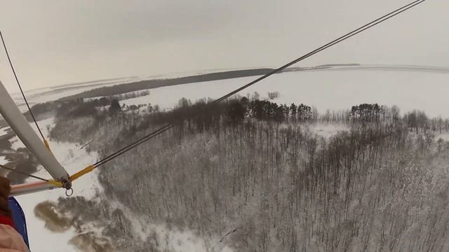 Предновогодний полет на дельталете