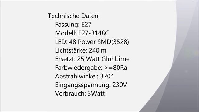LUMPERIA® E27 LED Lampe 3Watt смотреть онлайн