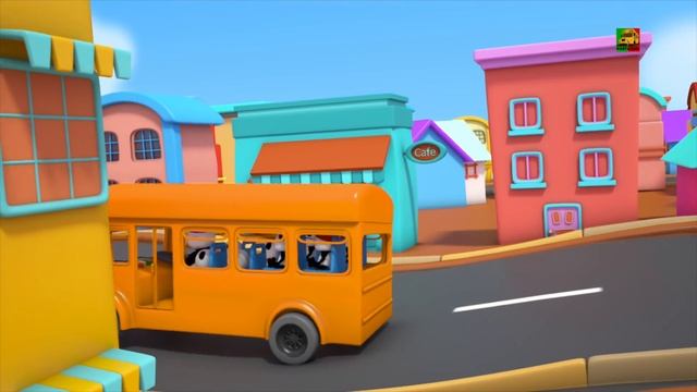Os Rodas no ônibus | 3D Cartoon para crianças | Berçário rima |Kids song | Wheels On The Bus смотреть онлайн