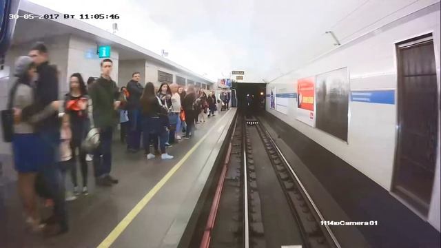 Камера фронтальная в переднем вагоне метро 1 смотреть онлайн