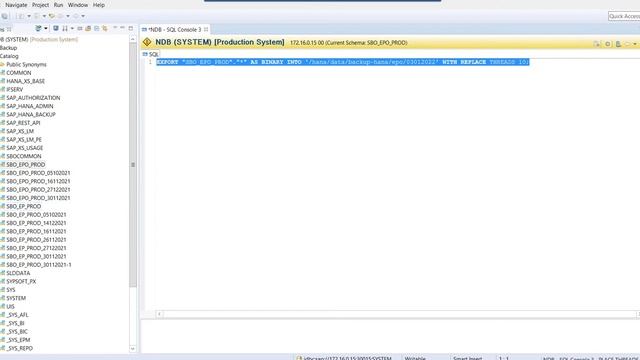 Backup de Sap Business One on Hana - Exportar Base de Datos смотреть онлайн