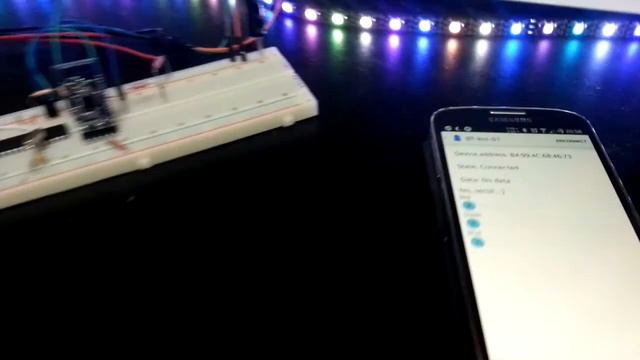 ATmega328 + HM11 Bluetooth adapter + WS2811 LED strip смотреть онлайн