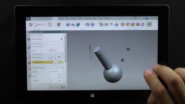 Touch Screen CAD on Tablet in NX 10 - Siemens PLM Software смотреть онлайн