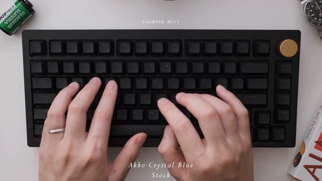 Akko Crystal Blue Typing Sound Test [Akko 5075S] смотреть онлайн