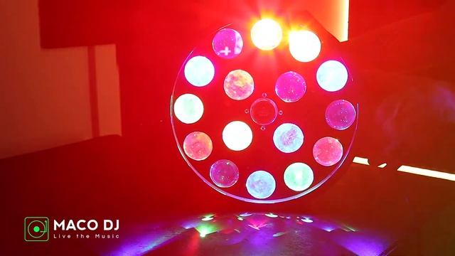 EXTREME UFO QUAD 163 EFFETTO LUCE LED FUNZIONI STROBO DIMMER COLORE STATICO MACRO COLORI