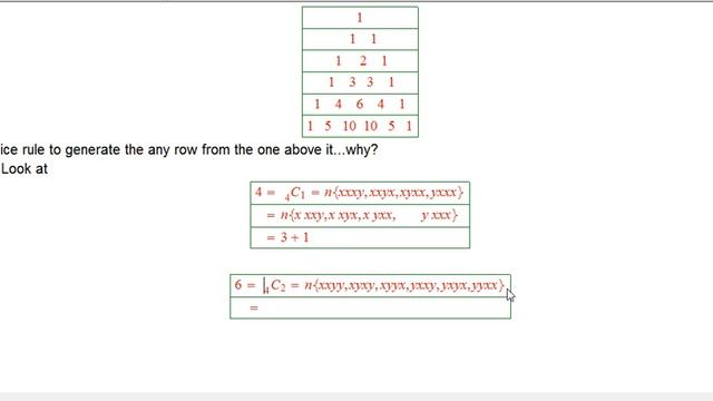 Derivation of recursive rule for binomial coefficients смотреть онлайн