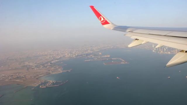 Turkish Airlines - Doha to Istanbul - Takeoff (Excellent View Of Doha) смотреть онлайн