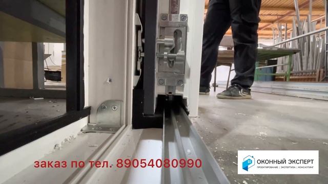 Принцип работы отставной сдвижной системы на примере Intelio Slide #rehau_slide_door смотреть онлайн