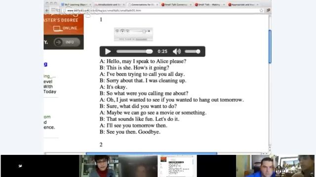 Intermediate English - Lesson 7 - Speaking / Listening: Small Talk: Use small talk to continue a si смотреть онлайн