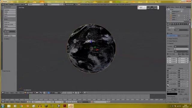 How to model the Earth in Blender 2.72b смотреть онлайн