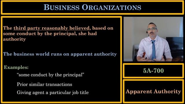 Business Organizations (5A-700): Agency Authority смотреть онлайн