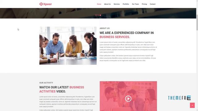 Xpeer - Corporate and Business One Page HTML Template Homer Mo смотреть онлайн