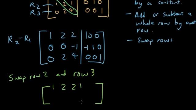 Matrices lesson 14 - Find the inverse of a 3x3 matrix using Gaussian Elimination смотреть онлайн