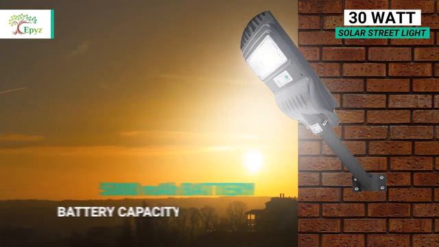 Epyz 30 Watt Solar Street Lights with Remote смотреть онлайн