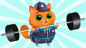 Суровый КОТИК БУБУ 2 №14. Кот спортсмен. Мультик ИГРА про котят на Хвостик ТВ
