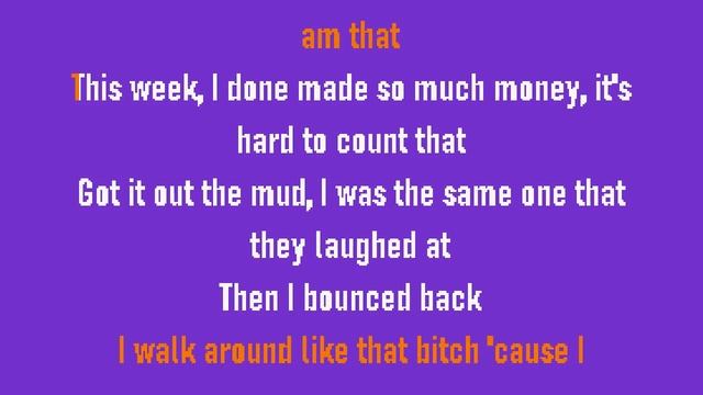 Like That Bitch Flo Milli Karaoke Lyrics смотреть онлайн