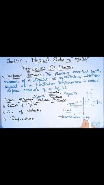 Vapour Pressure #vapourpressure #shorts #viral #trending #propertiesoffluid смотреть онлайн