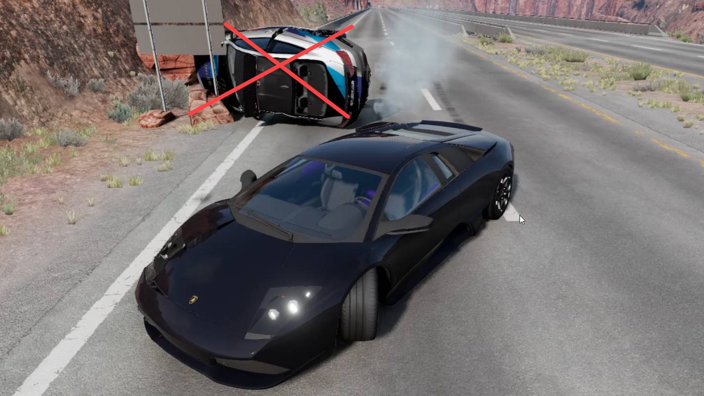 Устраняю автомобили. BeamNG