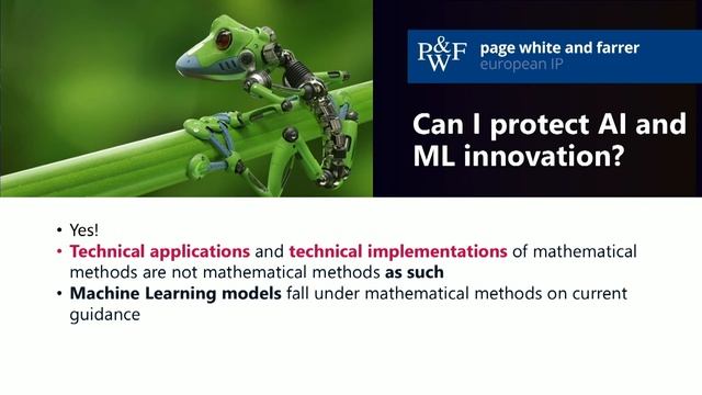 Maximising the value of AI technology with intellectual property, Page White & Farrer смотреть онлайн