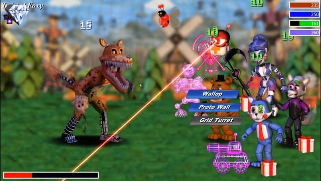 FNaF World: Edge of Time БОСС Твистед Фокси смотреть онлайн