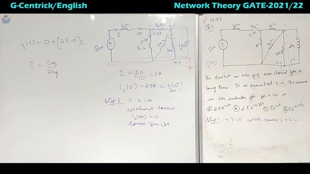Lec 82 Question Discussion on TA Part-3 || Network Theory || English Version || GATE смотреть онлайн