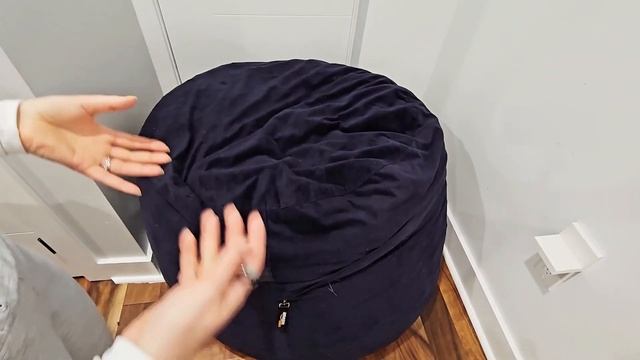 Review Amazon Basics Memory Foam Filled Bean Bag Chair with Microfiber Cover смотреть онлайн