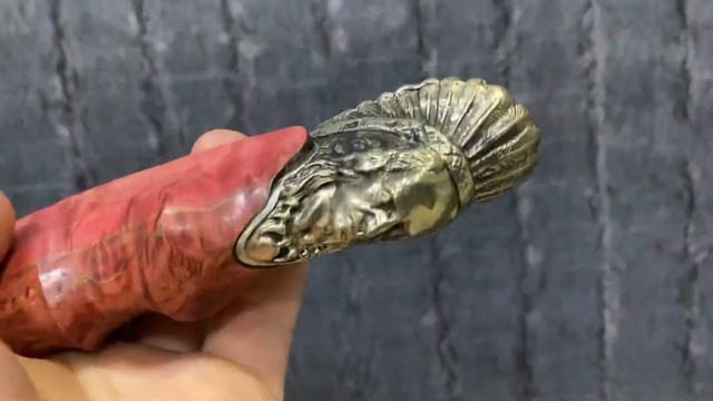 Мощный нож Вождь из дамасской стали смотреть онлайн