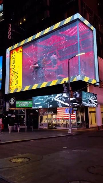 Resident Evil Scariest Monster Ever *3D BILLBOARD* NYC #shorts #residentevil #3dbillboards #monster смотреть онлайн
