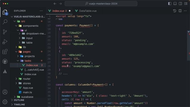 43 Customize the Data Table Implementation for Our Vue.js App смотреть онлайн