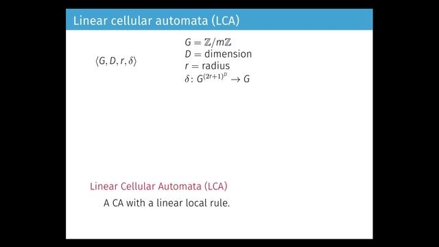 F3.E — From linear to additive cellular automata смотреть онлайн