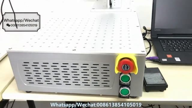 Mini fiber laser marking machine | Волоконно-лазерная маркировочная машина с крышкой смотреть онлайн