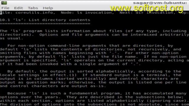 info command in Debian смотреть онлайн
