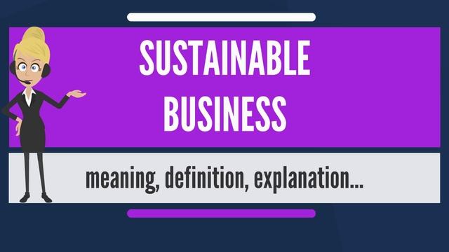 What is SUSTAINABLE BUSINESS What does SUSTAINABLE BUSINESS mean SUSTAINABLE BUSINESS meaning смотреть онлайн